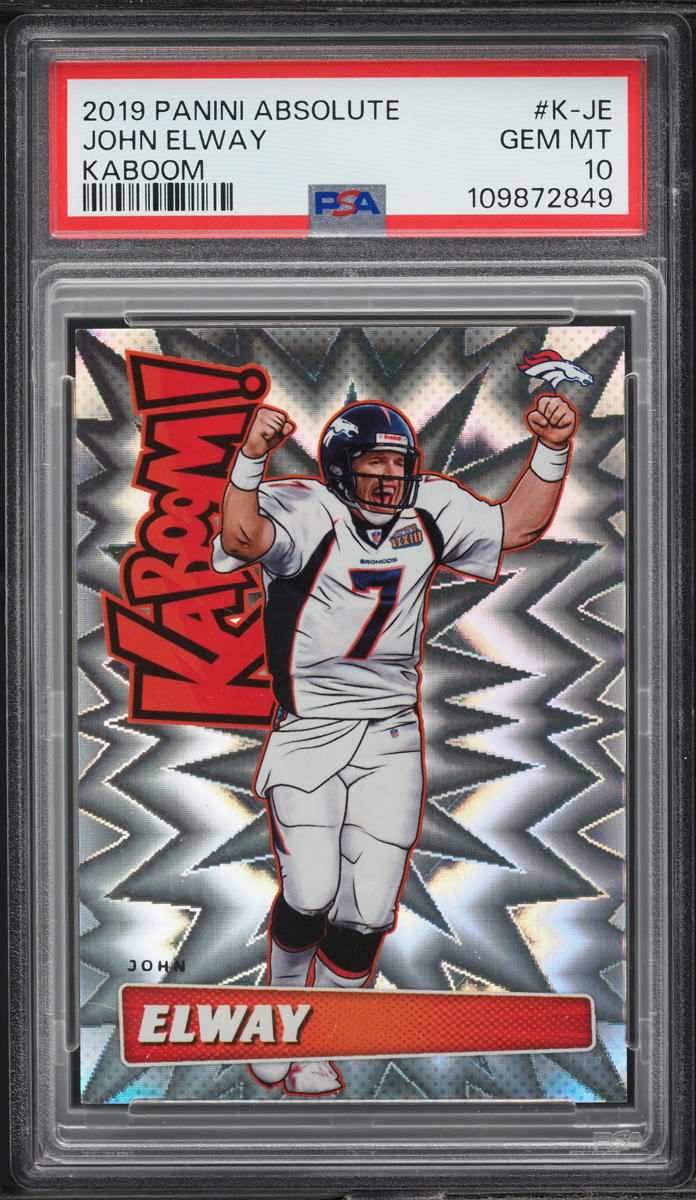 2019 Absolute Kaboom! John Elway #K-JE PSA 10 GEM MINT