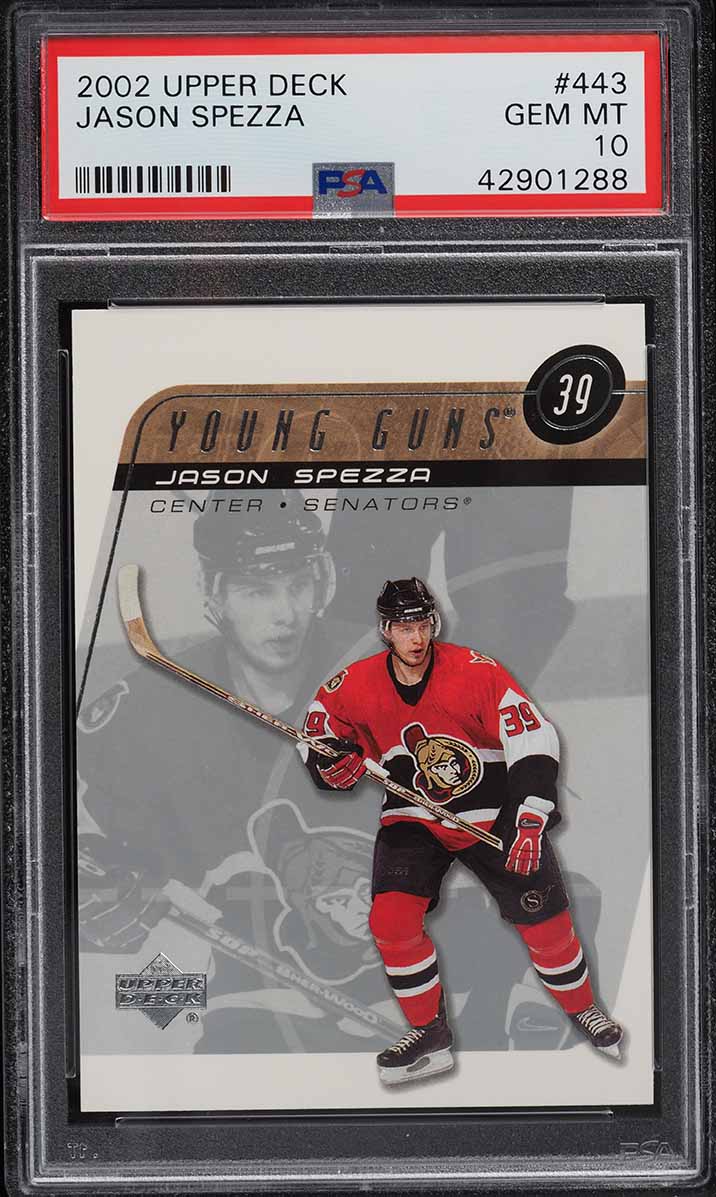 2002 Upper Deck Young Guns Jason Spezza ROOKIE #443 PSA 10 GEM MINT