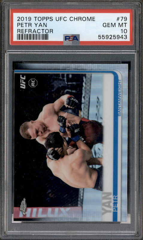 2019 Topps UFC Chrome Refractor #79 Petr Yan PSA 10