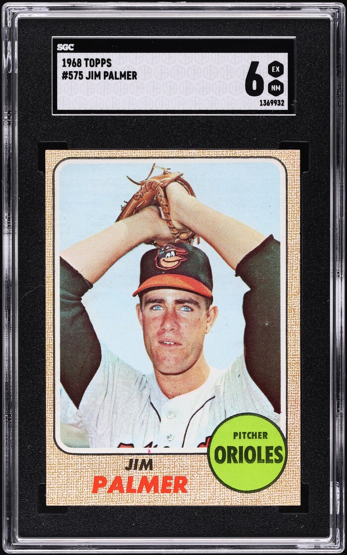 1968 Topps Jim Palmer #575 SGC 6 EXMT