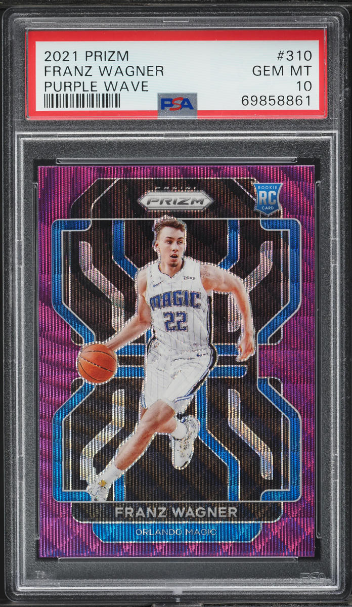 2021 Panini Prizm Purple Wave Franz Wagner ROOKIE #310 PSA 10 GEM MINT