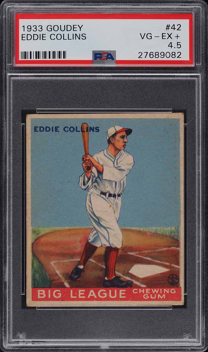 1933 Goudey Eddie Collins #42 PSA 4.5 VGEX+