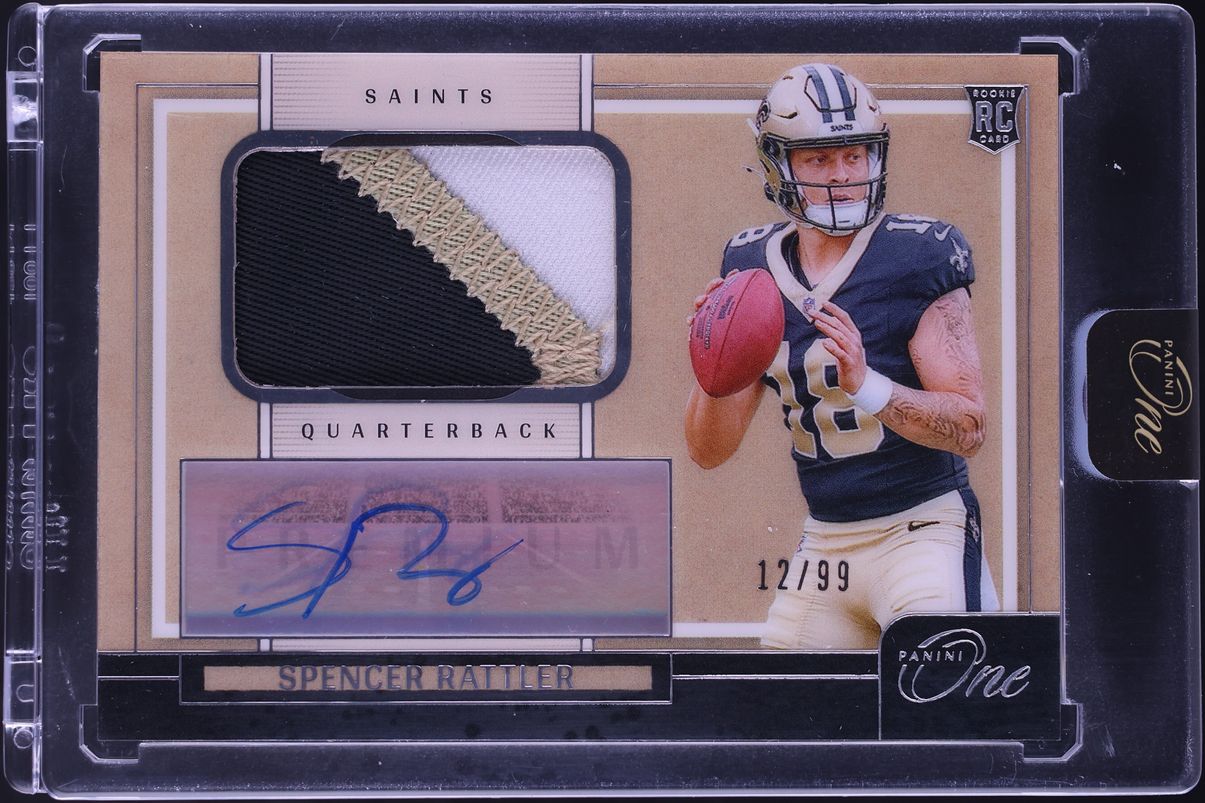 2024 Panini One Premium Spencer Rattler ROOKIE PATCH AUTO /99 #115
