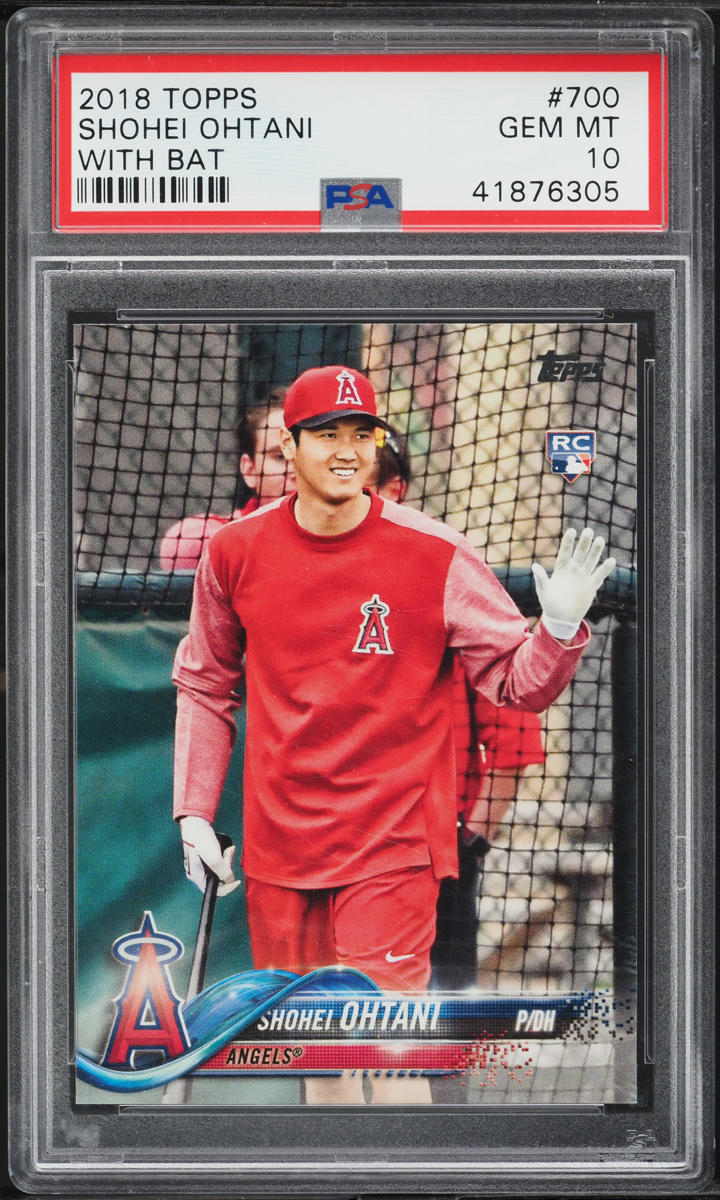 2018 Topps With Bat Shohei Ohtani ROOKIE #700 PSA 10 GEM MINT