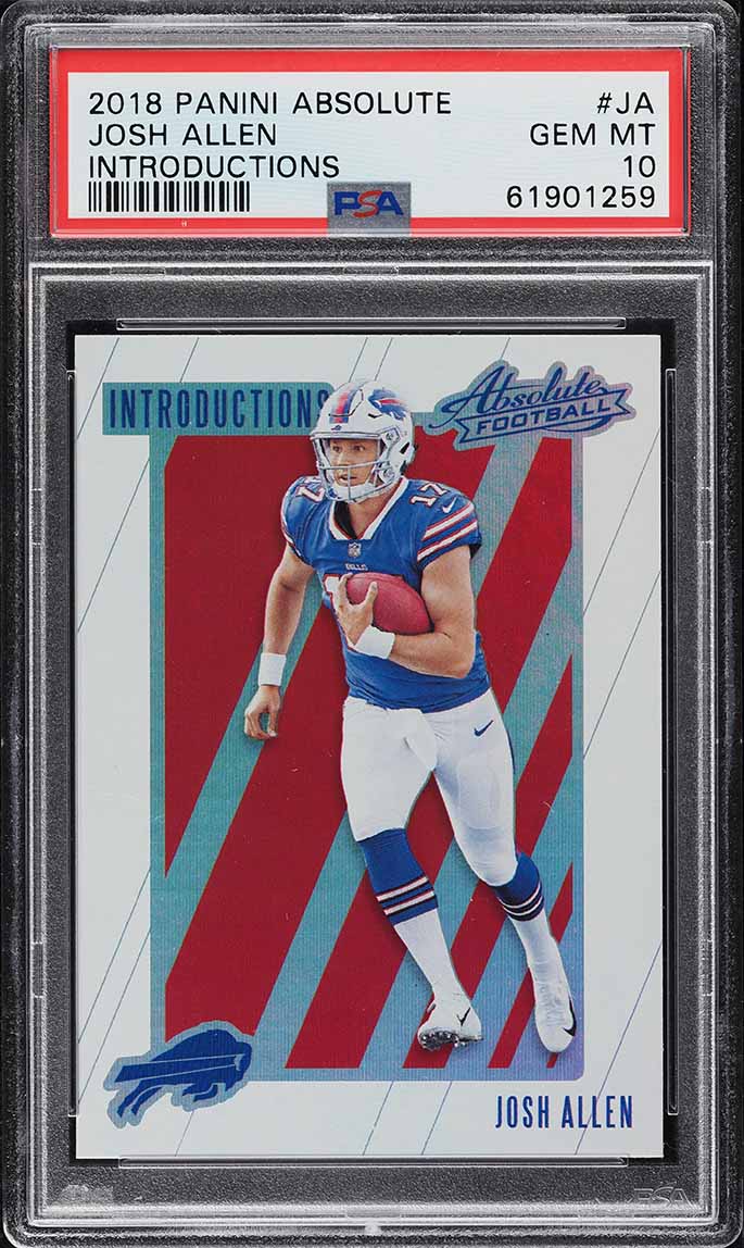 2018 Panini Absolute Introductions Josh Allen ROOKIE #IN-JA PSA 10 GEM MINT