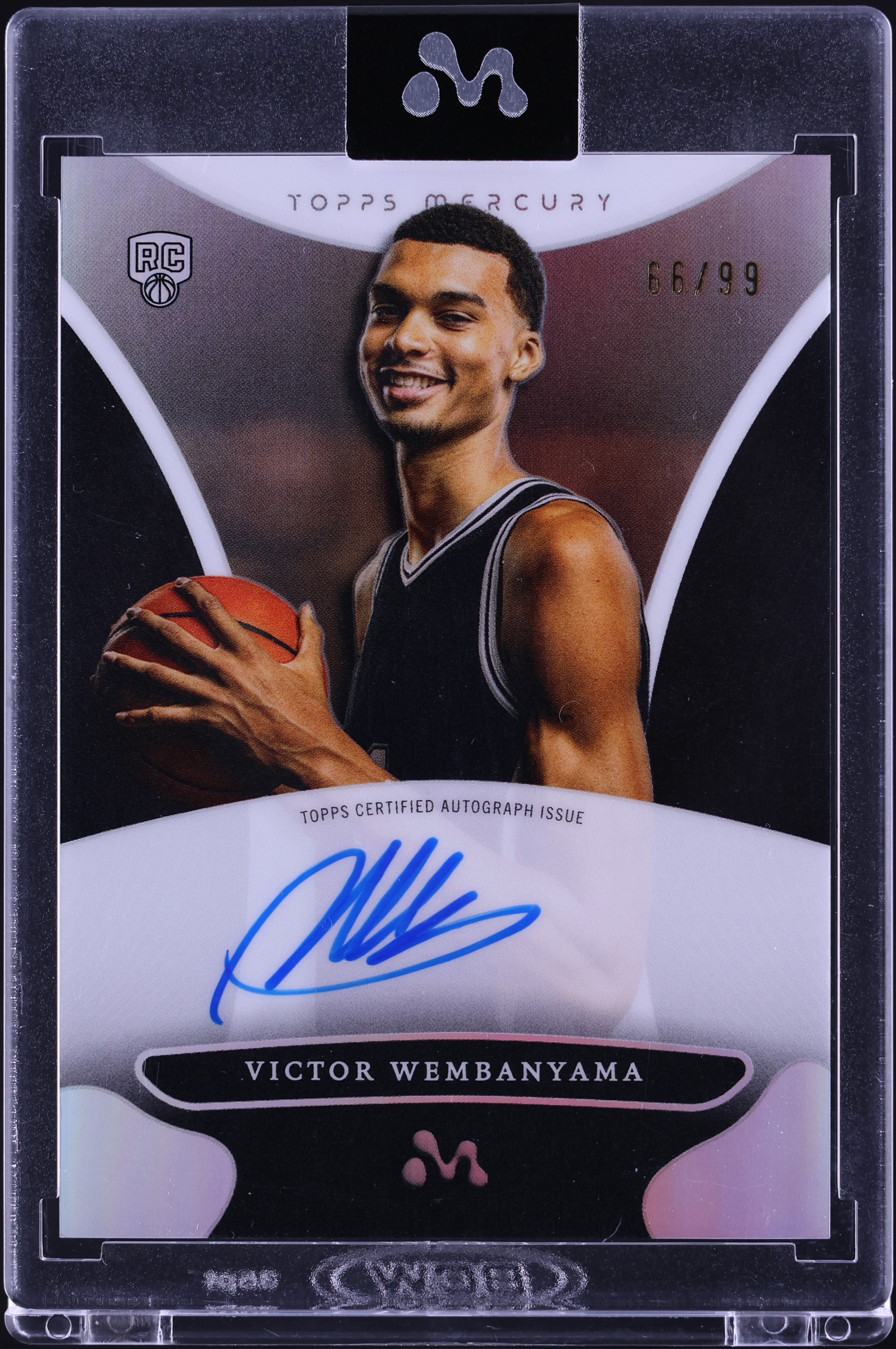 2023 Topps Mercury Refractor Victor Wembanyama ROOKIE AUTO /99 #WA-5