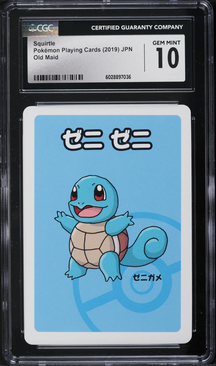 2019 Pokemon Japanese Playing Cards Old Maid Squirtle CGC 10 GEM MINT