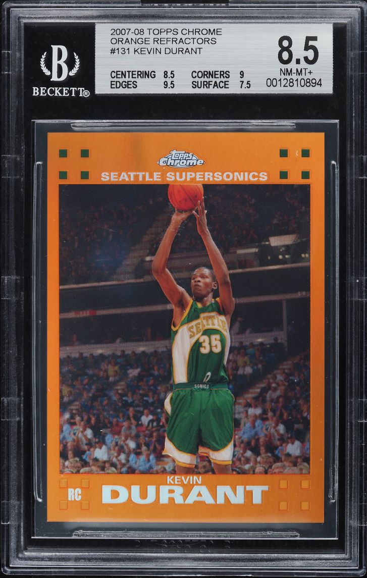 topps chrome kevin durant rookie card