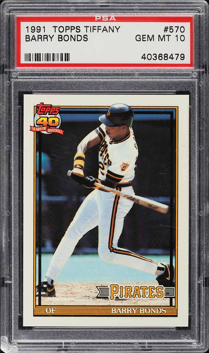 1991 Topps Tiffany Barry Bonds #570 PSA 10 GEM MINT