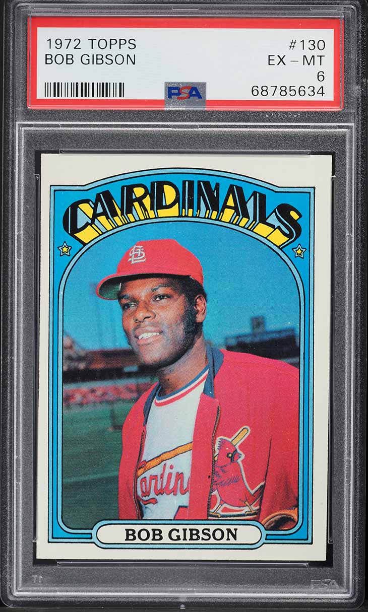 1972 Topps Bob Gibson #130 PSA 6 EXMT