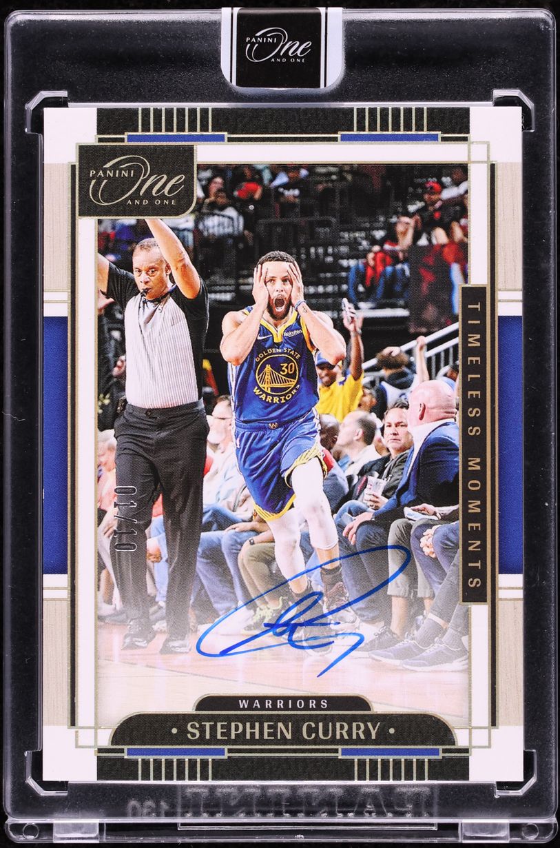 2023 Panini One And One Timeless Moments Gold Stephen Curry AUTO 1/10 #TMA-SCY