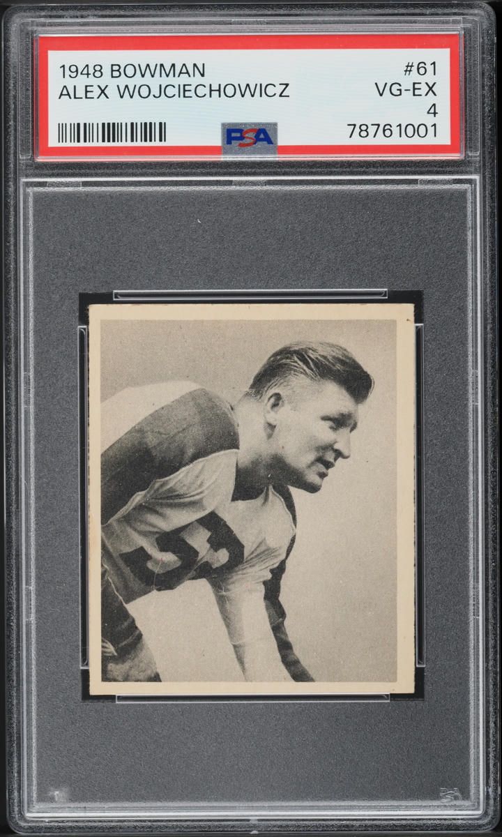 1948 Bowman Football Alex Wojciechowicz ROOKIE #61 PSA 4 VGEX