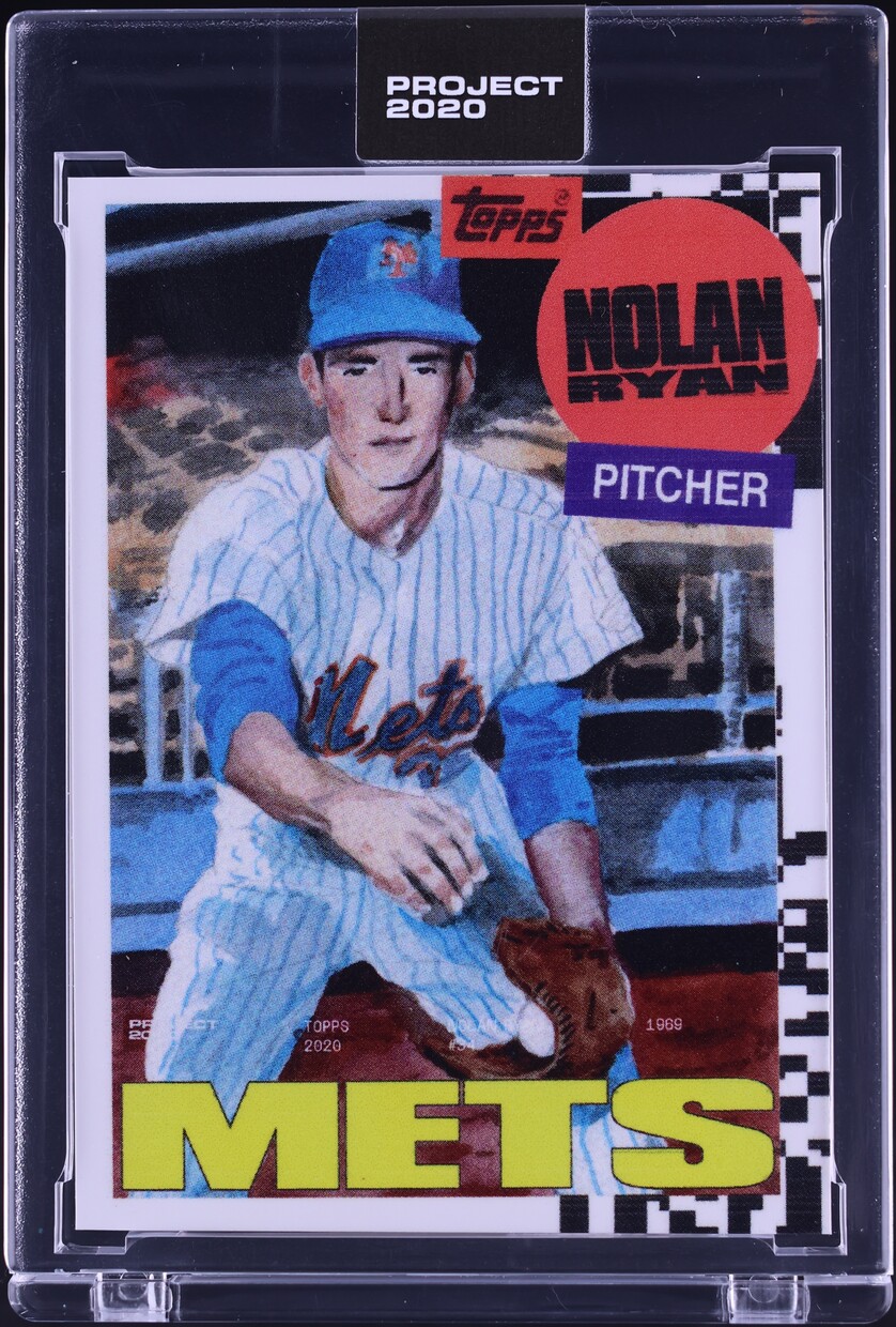 2020 Topps Project 2020 By Jacob Rochester Nolan Ryan #147