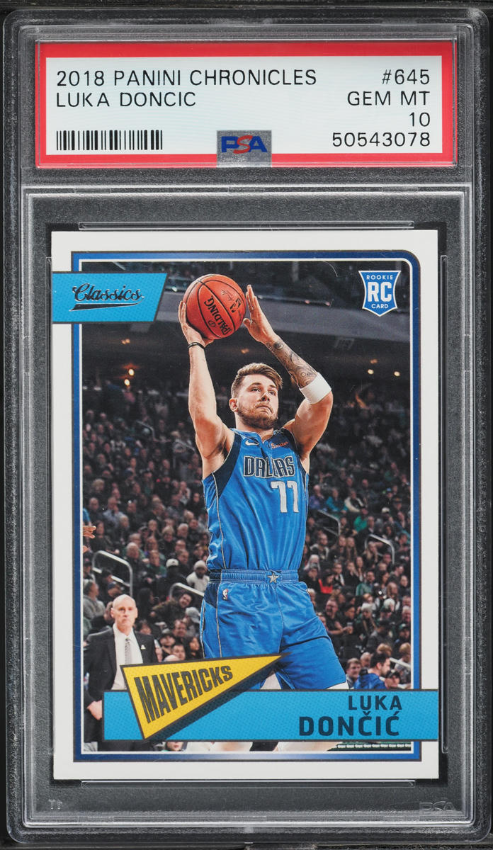 2018 Panini Chronicles Luka Doncic ROOKIE #645 PSA 10 GEM MINT