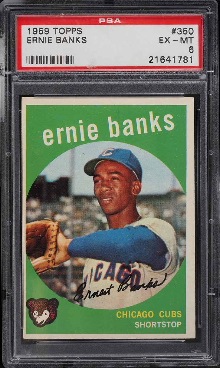 1959 Topps Ernie Banks #350 PSA 6 EXMT