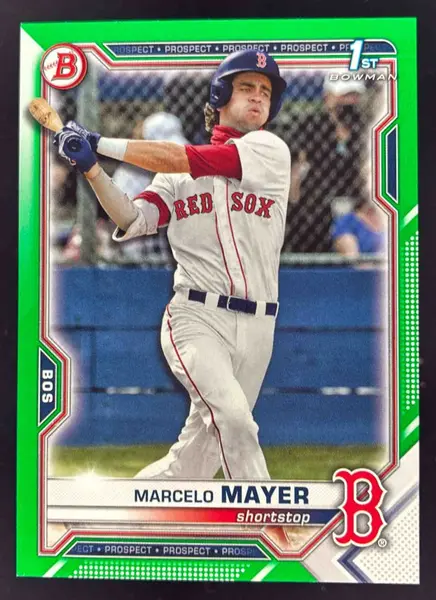 2021 Bowman Draft Green #BD-174 Marcelo Mayer RC /99