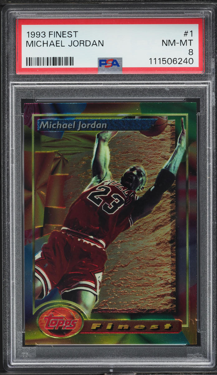 1993 Finest Basketball Michael Jordan #1 PSA 8 NM-MT
