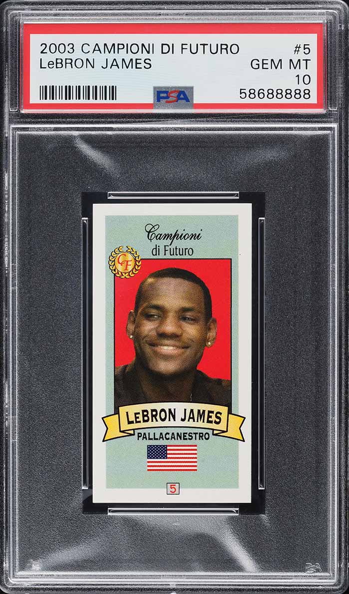 2003 Campioni Di Futuro LeBron James ROOKIE #5 PSA 10 GEM MINT