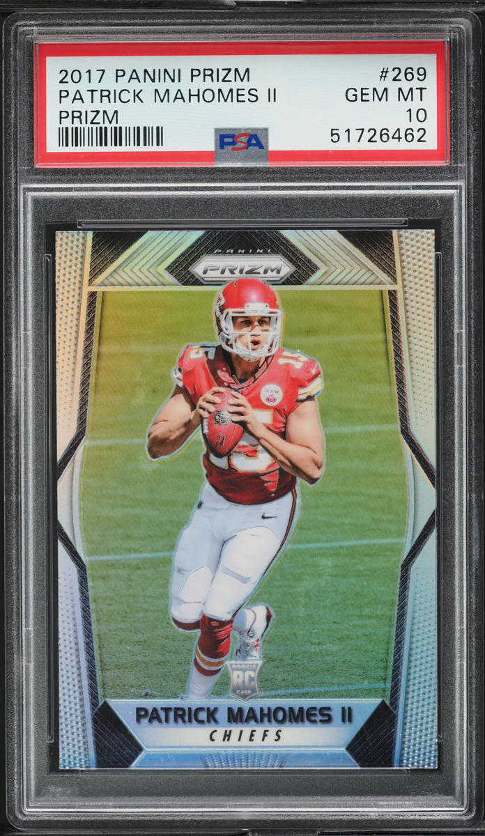 2017 Panini Prizm Silver Patrick Mahomes II ROOKIE #269 PSA 10 GEM MINT