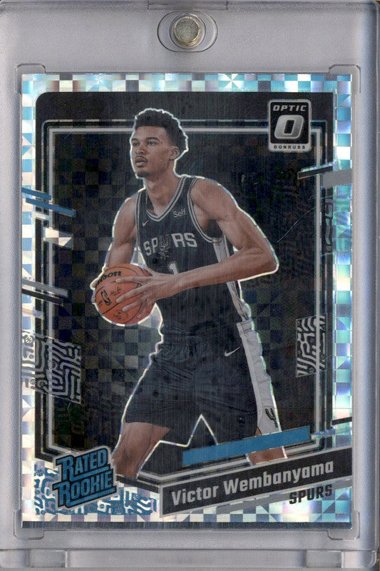 2023-24 Donruss Optic Checkerboard #225 Victor Wembanyama RR RC Rookie