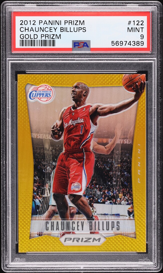 2012 Panini Prizm Gold Chauncey Billups /10 #122 PSA 9 MINT