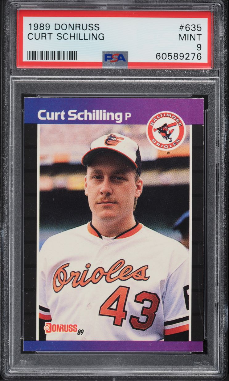 1989 Donruss Curt Schilling ROOKIE #635 PSA 9 MINT