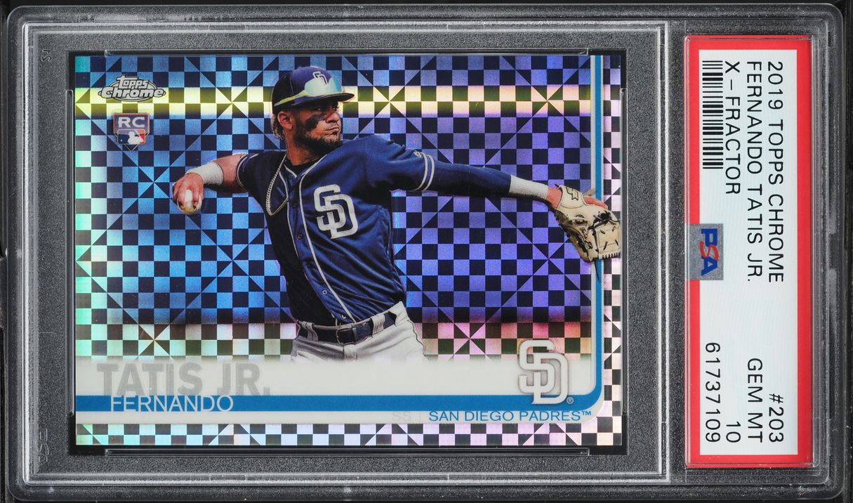 2019 Topps Chrome Xfractor Fernando Tatis Jr. ROOKIE #203 PSA 10 GEM MINT