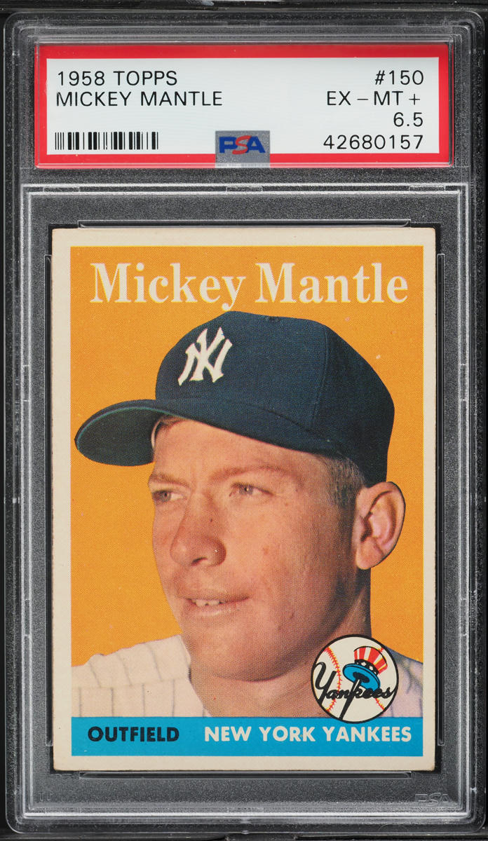 1958 Topps Mickey Mantle #150 PSA 6.5 EXMT+