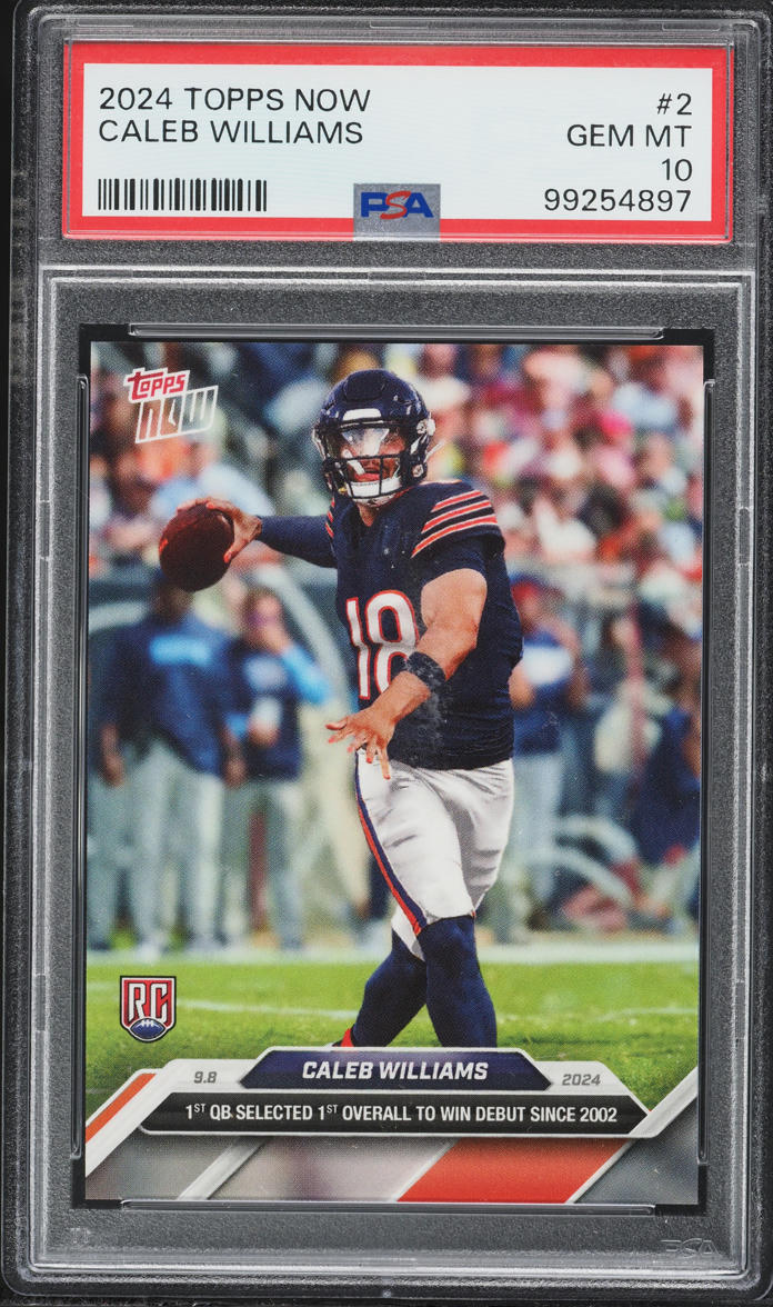 2024 Topps Now Caleb Williams ROOKIE #2 PSA 10 GEM MINT