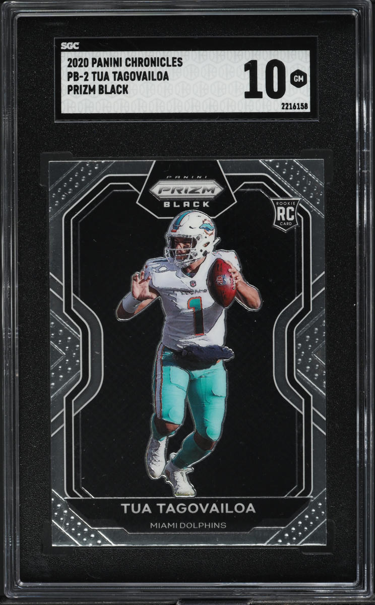 2020 Panini Chronicles Prizm Black Tua Tagovailoa ROOKIE #PB-2 SGC 10 GEM MINT