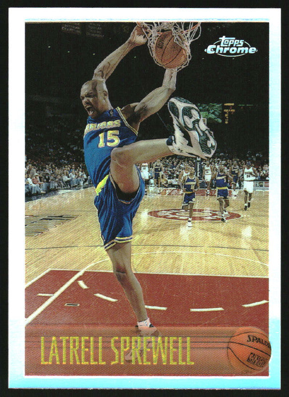 1996-97 Topps Chrome Refractors #183 Latrell Sprewell