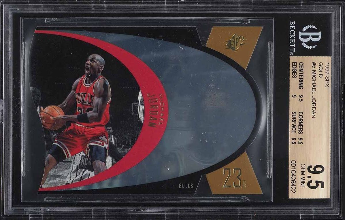 1997 SPx Gold Die-Cut Michael Jordan #5 BGS 9.5 GEM MINT