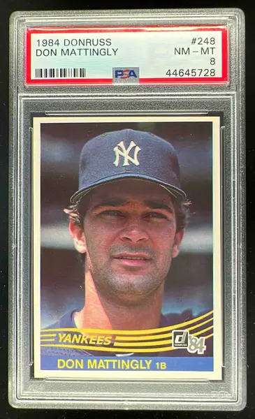 1984 Donruss #248 Don Mattingly RC PSA 8