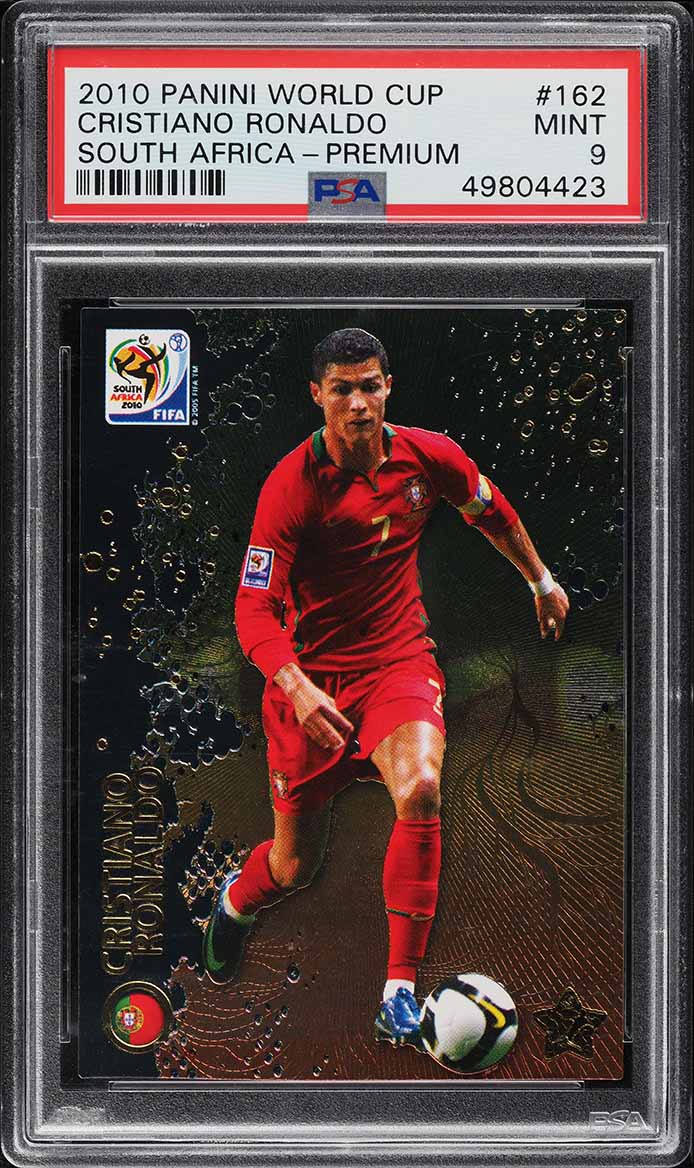 2010 Panini World Cup South Africa Premium Cristiano Ronaldo PSA 9 MINT