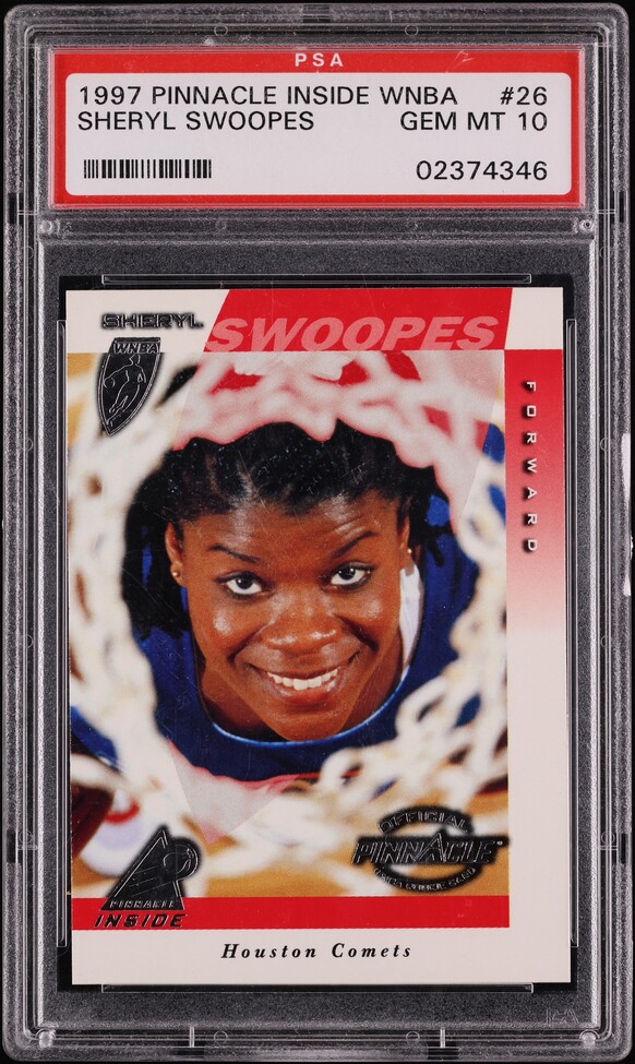 1997 Pinnacle Inside WNBA Sheryl Swoopes ROOKIE #26 PSA 10 GEM MINT