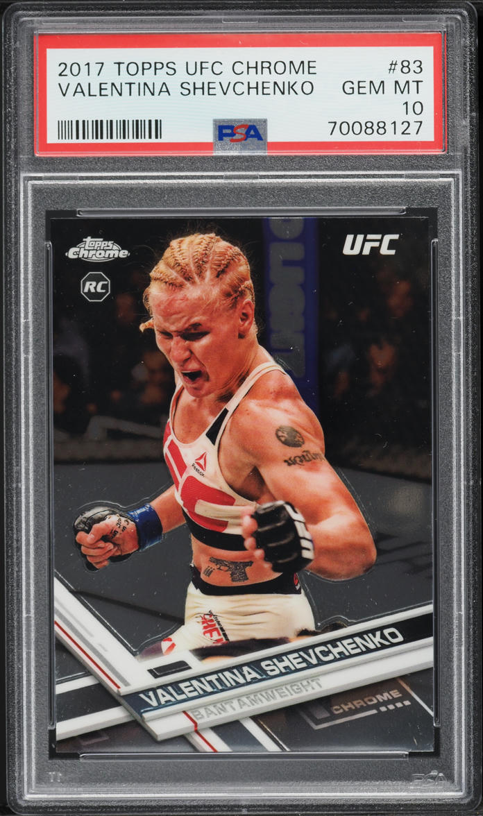 2017 Topps Chrome UFC Valentina Shevchenko ROOKIE #83 PSA 10 GEM MINT