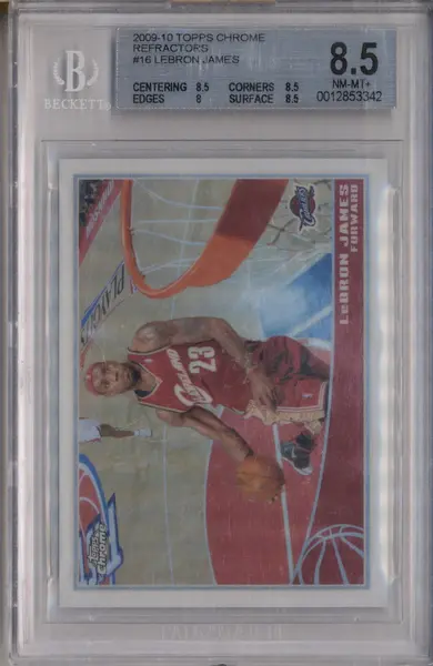2009-10 Topps Chrome Refractors #16 Lebron James /500 BGS 8.5