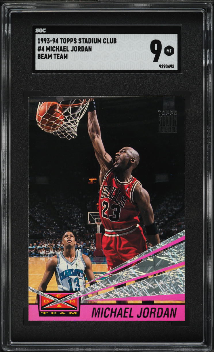 1993 Stadium Club Beam Team Michael Jordan #4 SGC 9 MINT