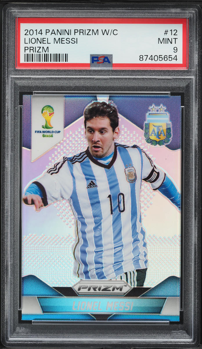2014 Panini Prizm World Cup Silver Lionel Messi #12 PSA 9 MINT