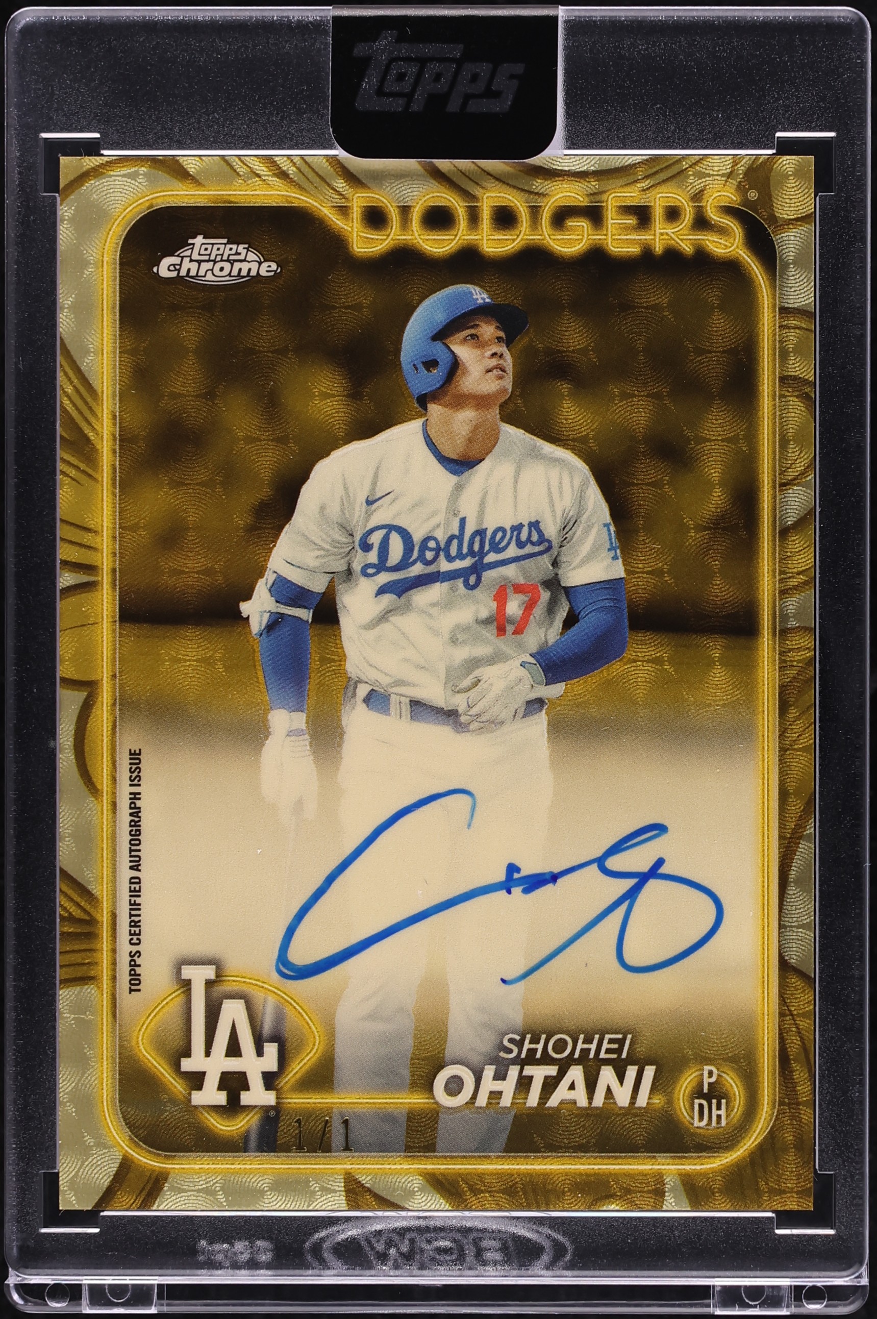 2024 Topps Chrome Gilded Collection Gold Superfractor Shohei Ohtani AUTO 1/1