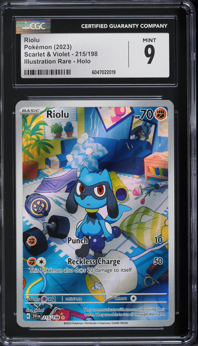 2023 Pokemon Scarlet & Violet IR Riolu #215 CGC 9 MINT