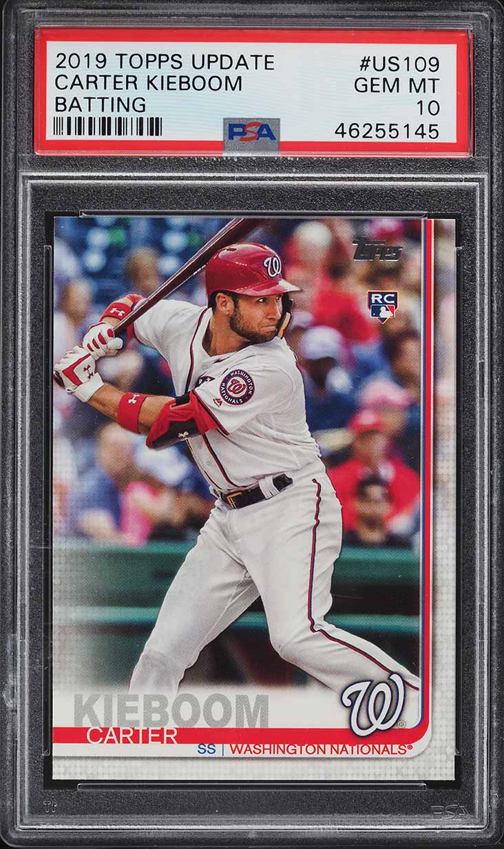 2019 Topps Update Carter Kieboom ROOKIE #US109 PSA 10 GEM MINT