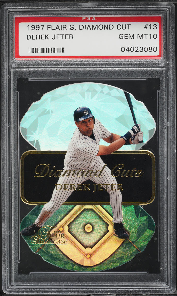 1997 Flair Showcase Diamond Die-Cut Derek Jeter #13 PSA 10 GEM MINT