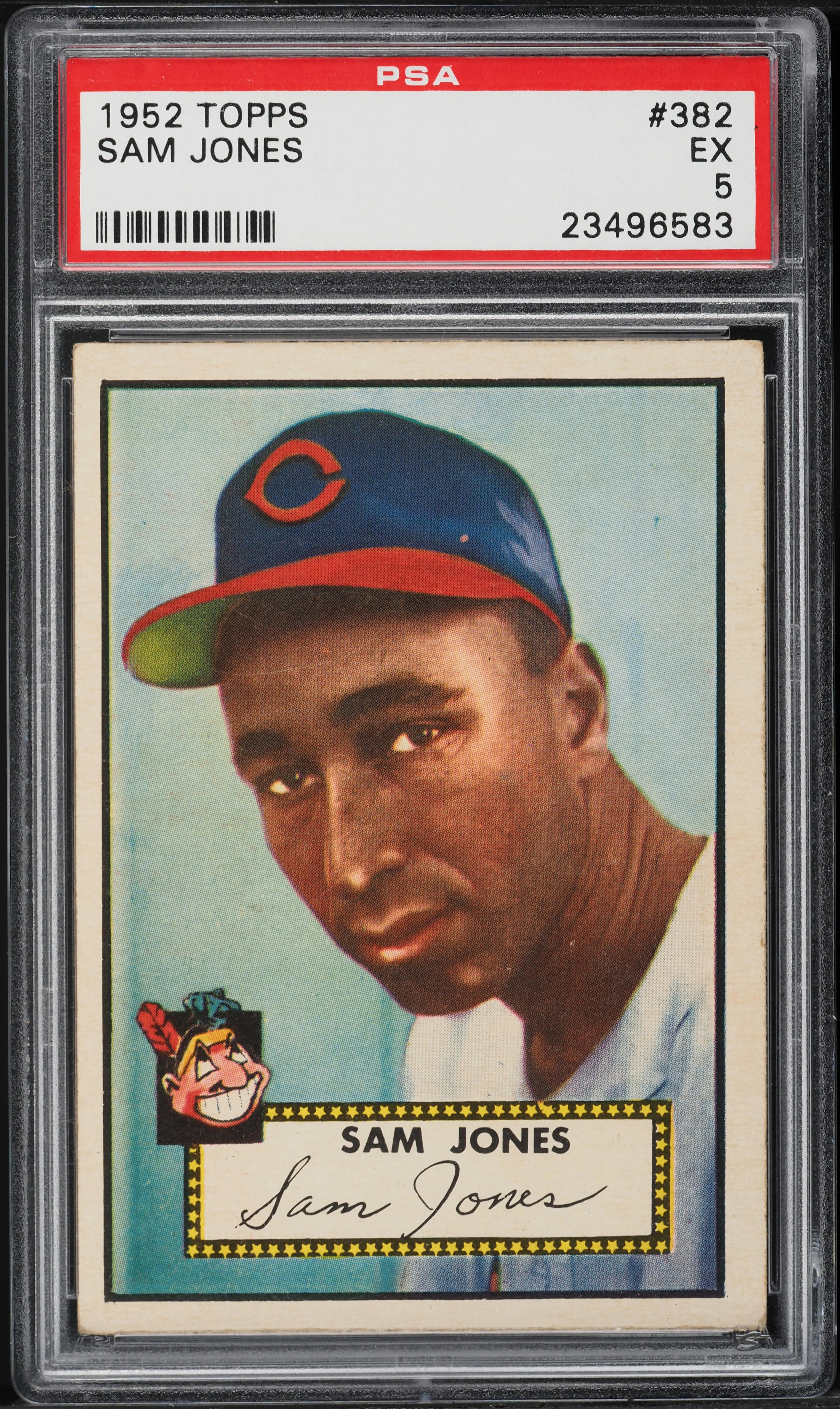 1952 Topps Sam Jones ROOKIE #382 PSA 5 EX