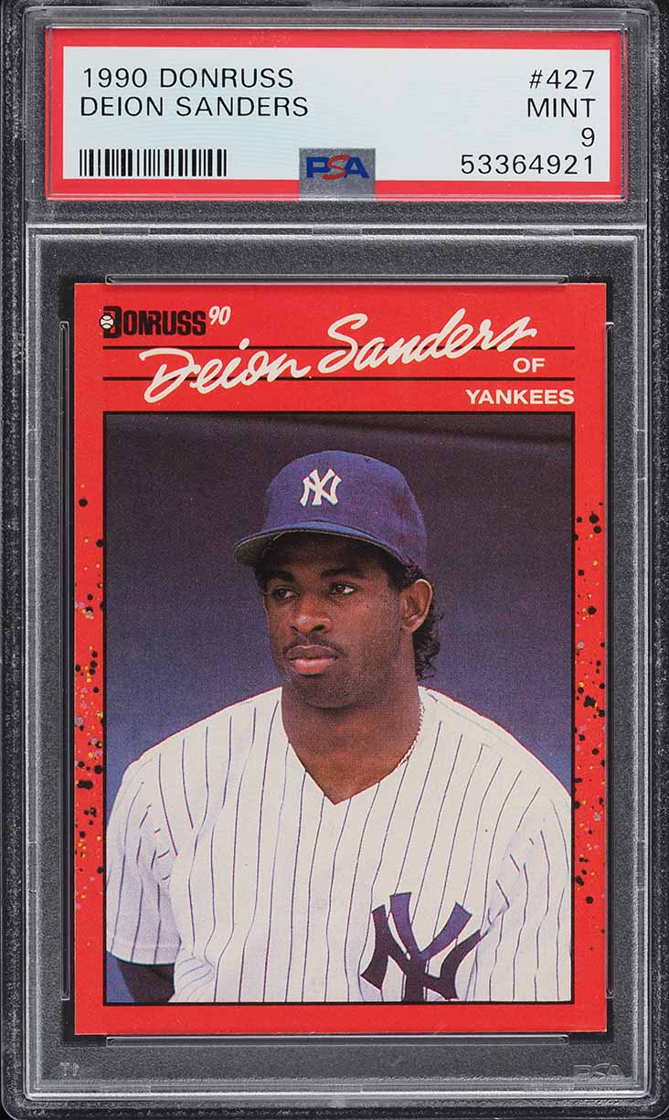 1990 Donruss Deion Sanders ROOKIE #427 PSA 9 MINT