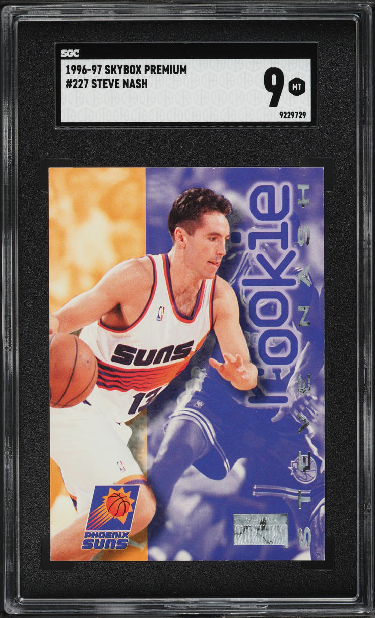 1996 Skybox Premium Steve Nash ROOKIE #227 SGC 9 MINT