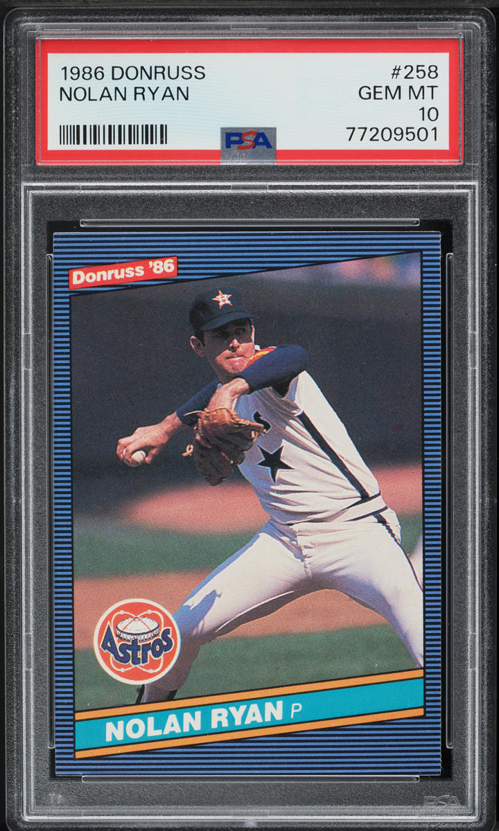 1986 Donruss Nolan Ryan #258 PSA 10 GEM MINT