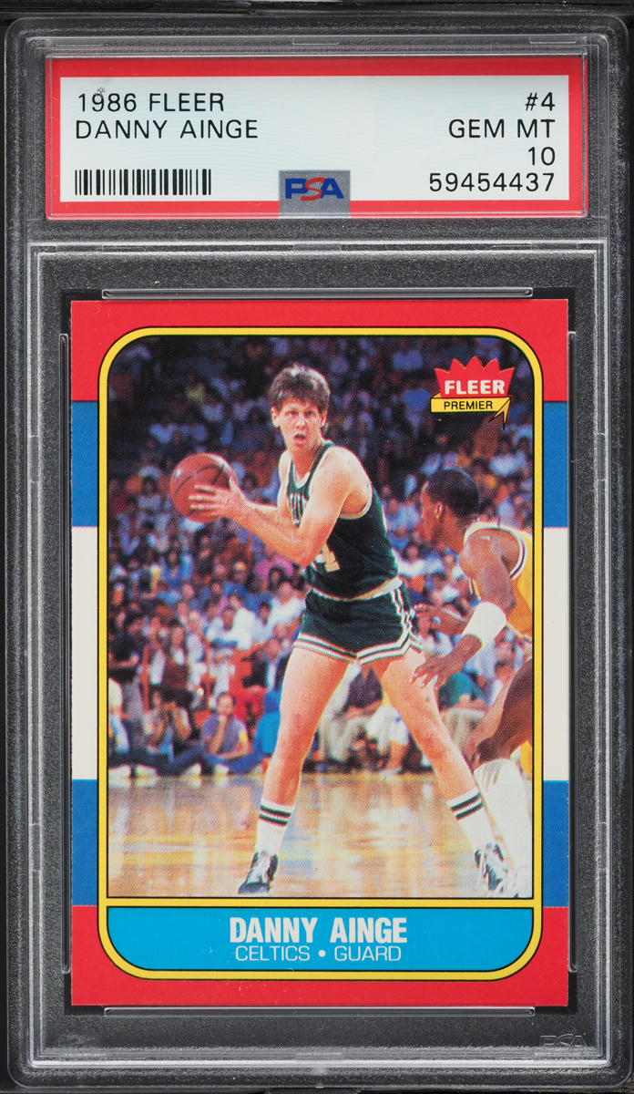 1986 Fleer Basketball Danny Ainge ROOKIE #4 PSA 10 GEM MINT