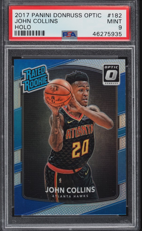 2017 Donruss Optic Holo John Collins ROOKIE #182 PSA 9 MINT