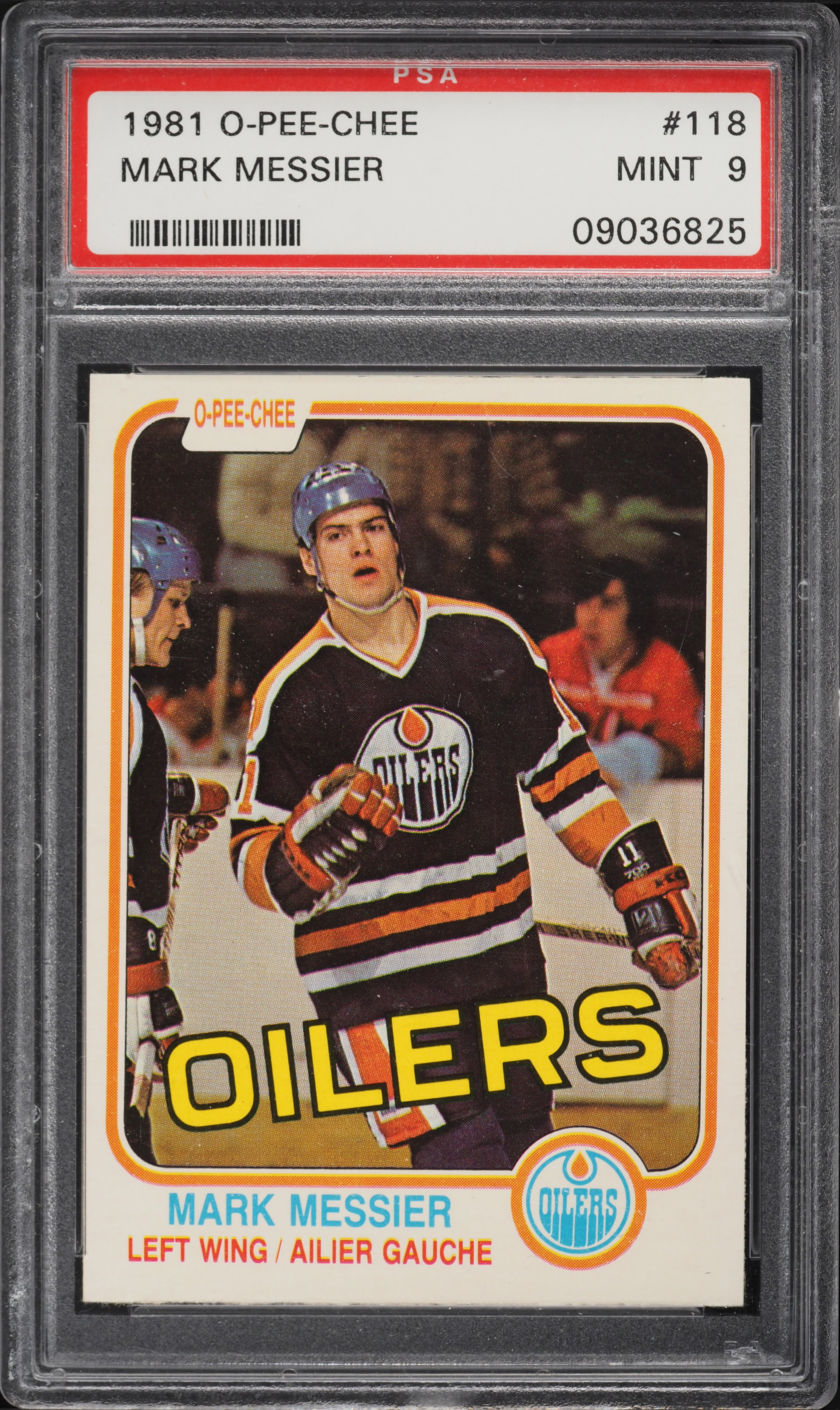 1981 O-Pee-Chee Hockey Mark Messier #118 PSA 9 MINT